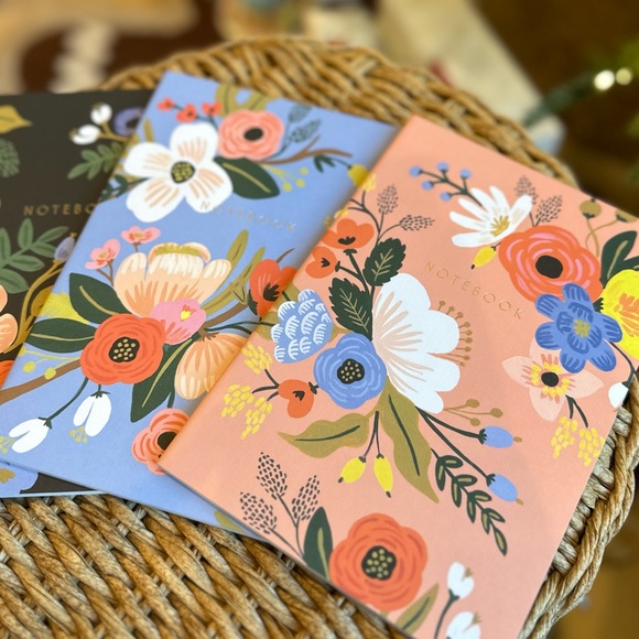 Rifle paper co 3 X LES FLEURS Notebook collection Ruled paper discontinued - Picture 8 of 9